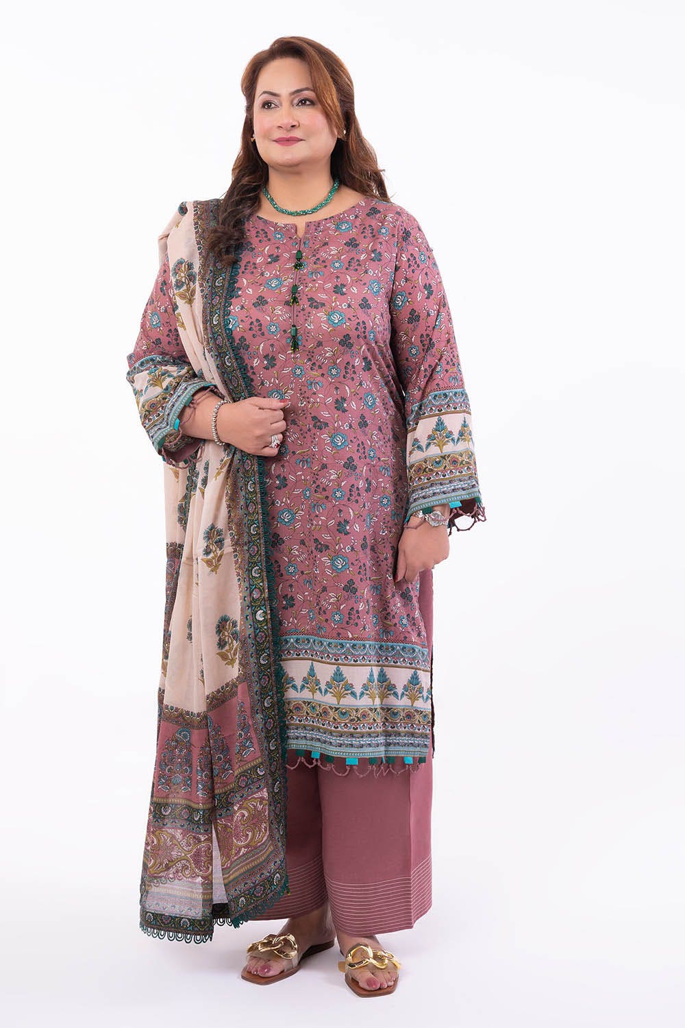 Gul Ahmed 3 Piece Unstitched Printed Lawn Suit CL-52378 A