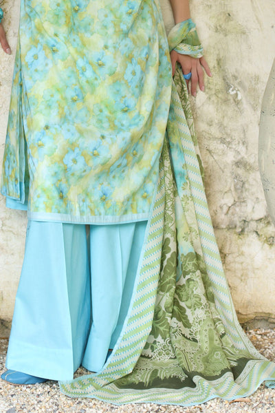 Gul Ahmed 3 Piece Unstitched Printed Lawn Suit with Printed Lawn Dupatta CL-52379