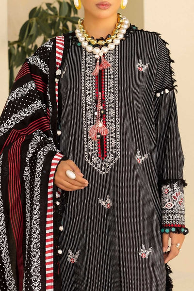 Gul Ahmed 3 Piece Unstitched Embroidered Lacquer Printed Lawn Suit with Lacquer Printed Lawn Dupatta CL-52392