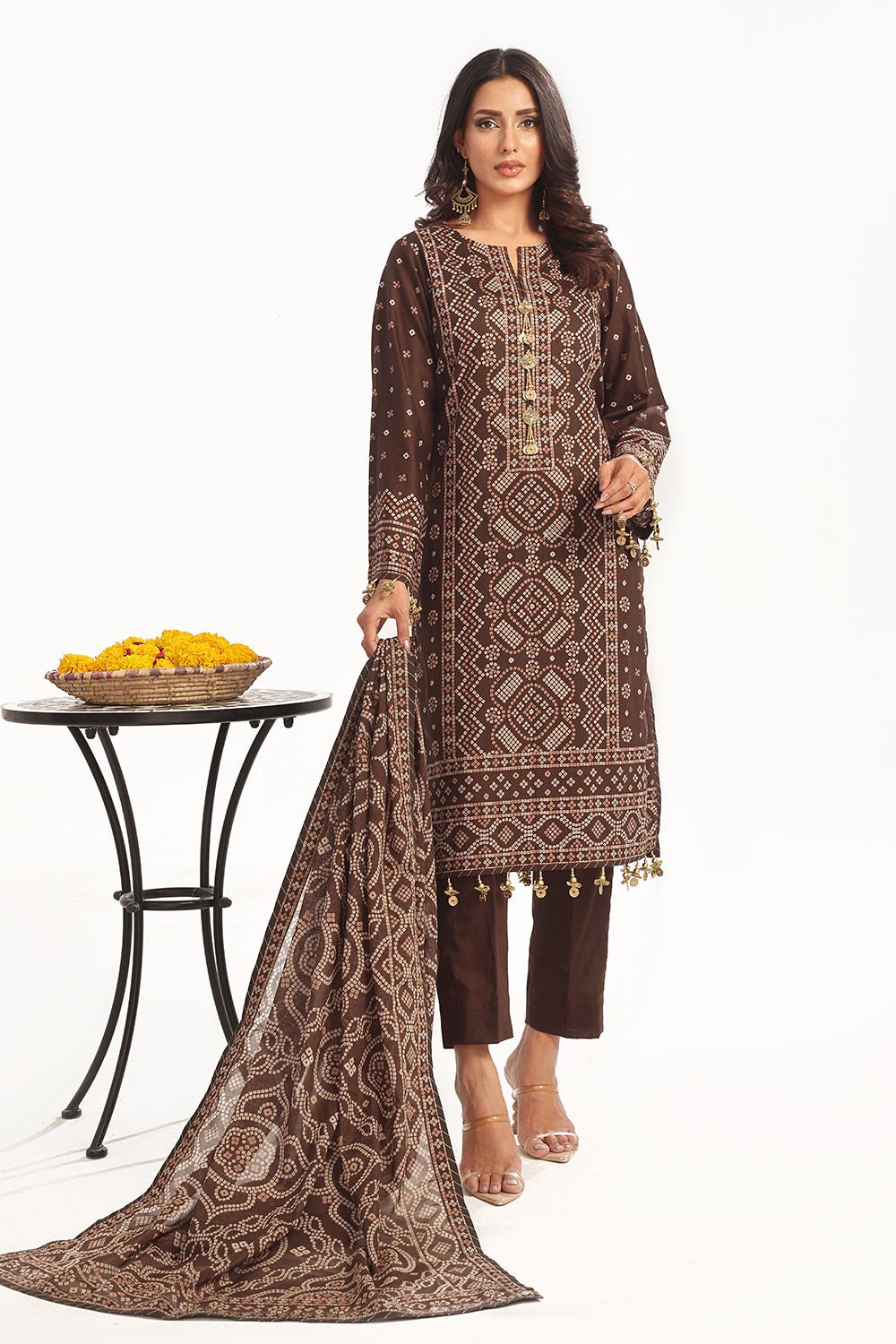 Gul Ahmed 3 Piece Unstitched Printed Lawn Suit CL-52399 B