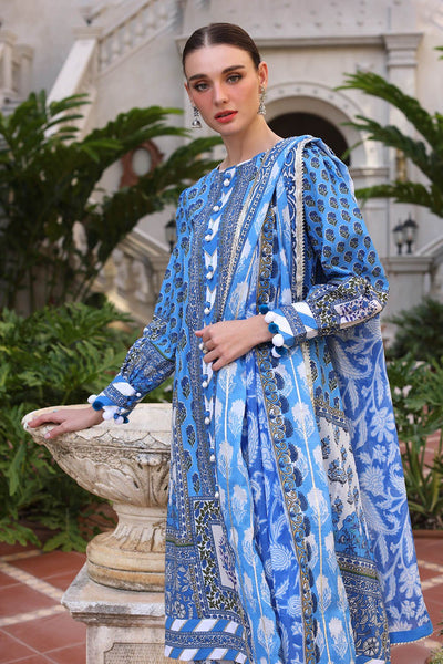 Gul Ahmed 3 Piece Unstitched Printed Lawn Suit with Printed Lawn Dupatta CL-52506