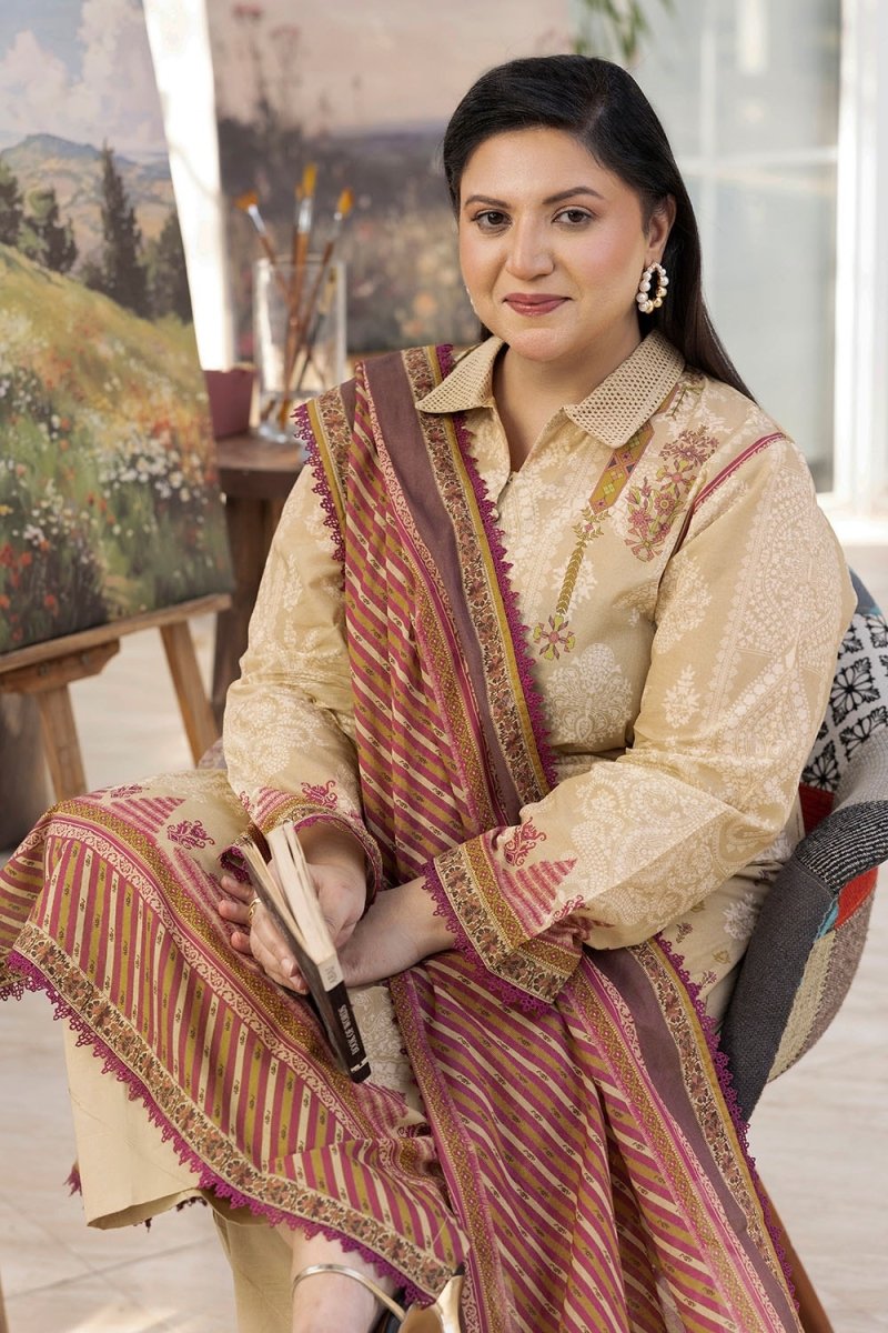 Gul Ahmed 3 Piece Unstitched Printed Lawn Suit CL-52625