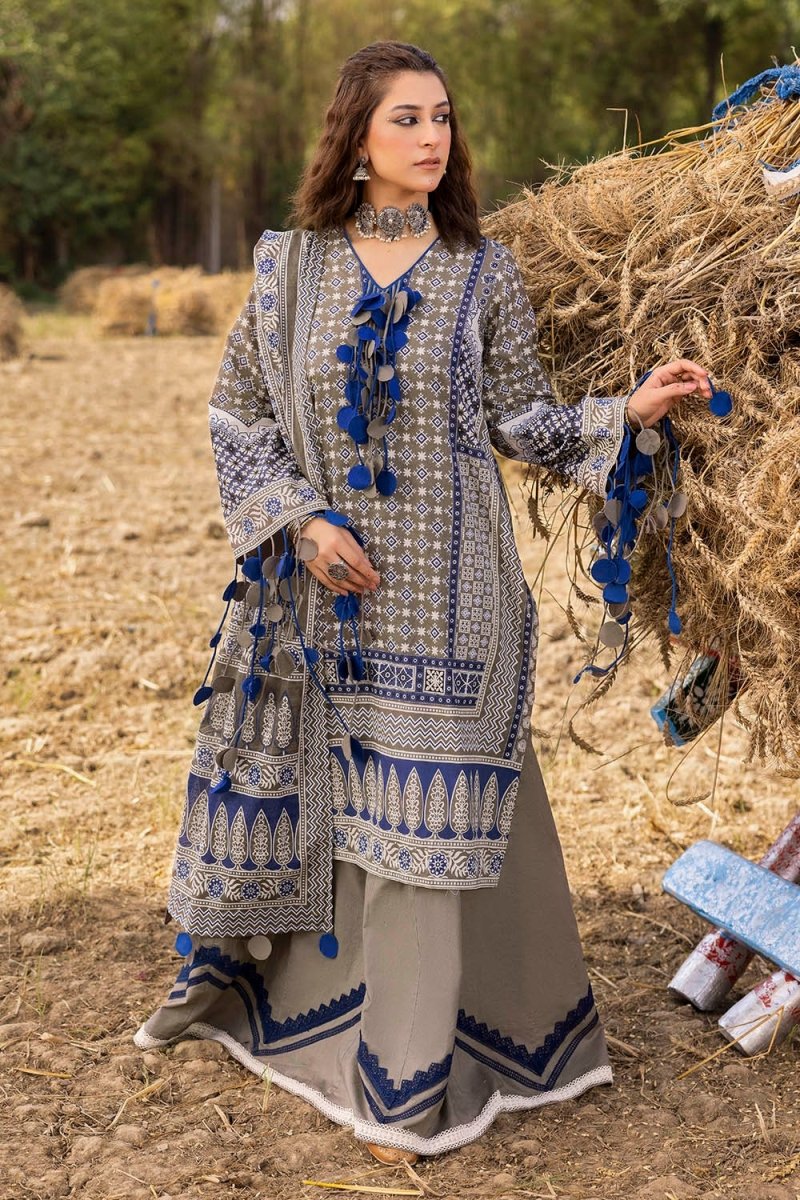 Gul Ahmed 3 Piece Unstitched Printed Lawn Suit CL-52638