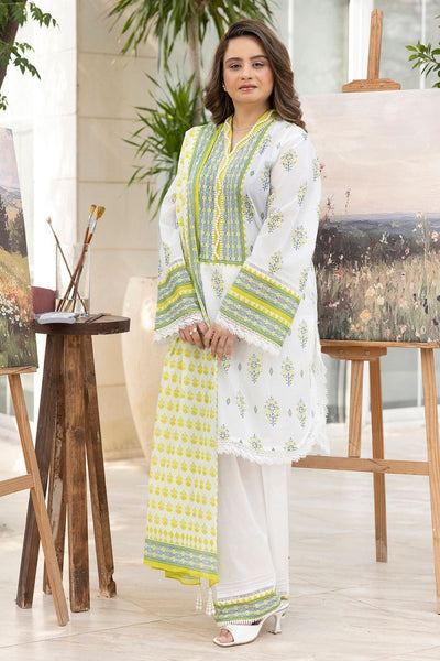 Gul Ahmed 3 Piece Unstitched Printed Lawn Suit CL-52665