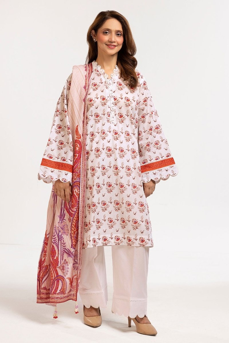 Gul Ahmed 3 Piece Unstitched Printed Lawn Suit CL-52667