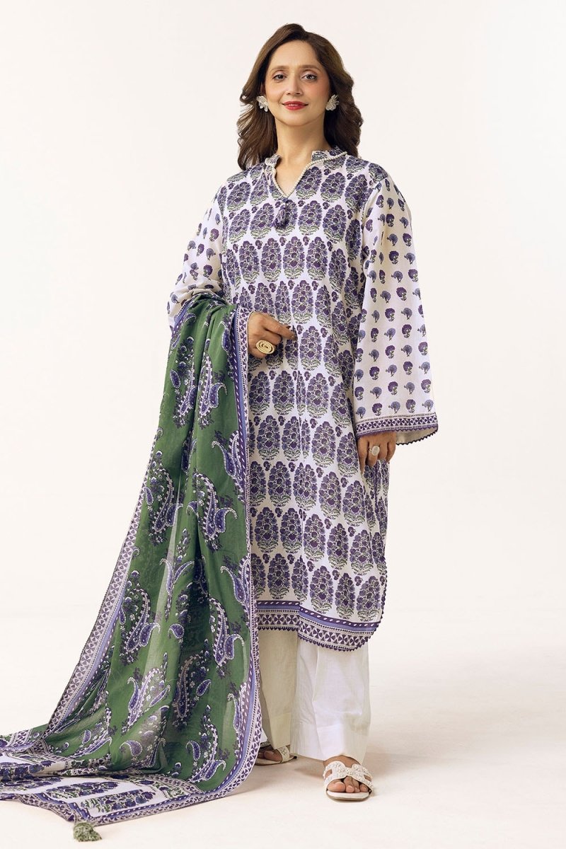 Gul Ahmed 3 Piece Unstitched Printed Lawn Suit CL-52671