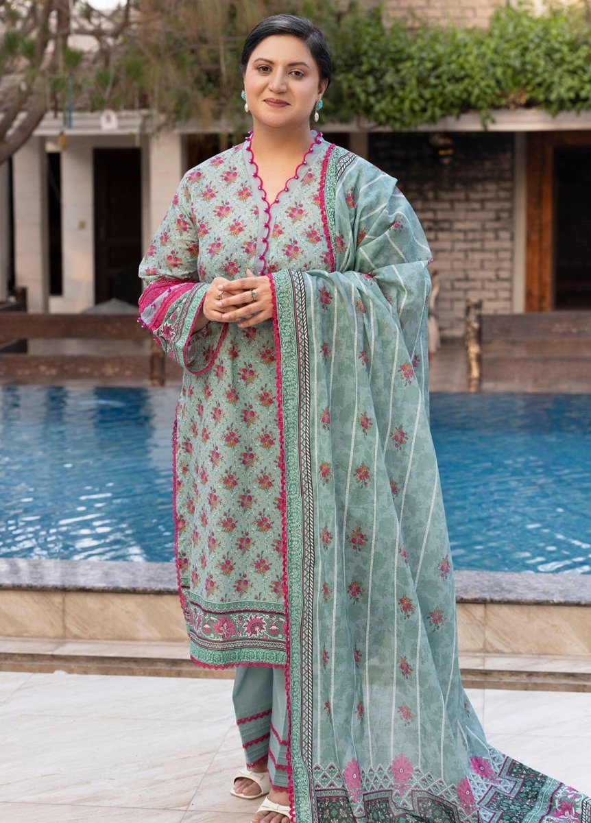 Gul Ahmed 3 Piece Unstitched Printed Lawn Suit CL-52676