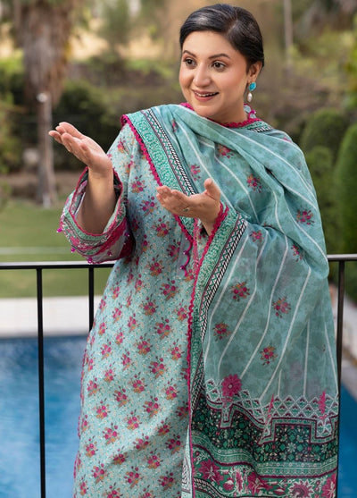 Gul Ahmed 3 Piece Unstitched Printed Lawn Suit CL-52676