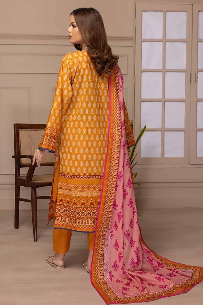 Gul Ahmed 3PC Unstitched Printed Lawn Suit CLP-32236 B