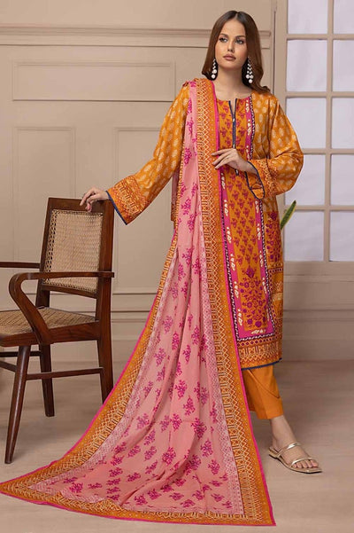 Gul Ahmed 3PC Unstitched Printed Lawn Suit CLP-32236 B