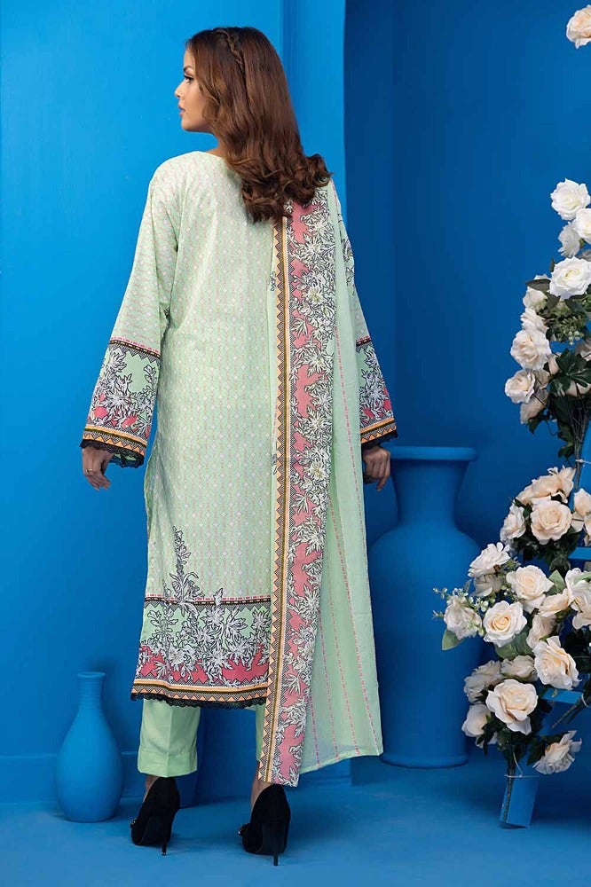 Gul Ahmed 3PC Unstitched Printed Lawn Suit CLP-32243 A