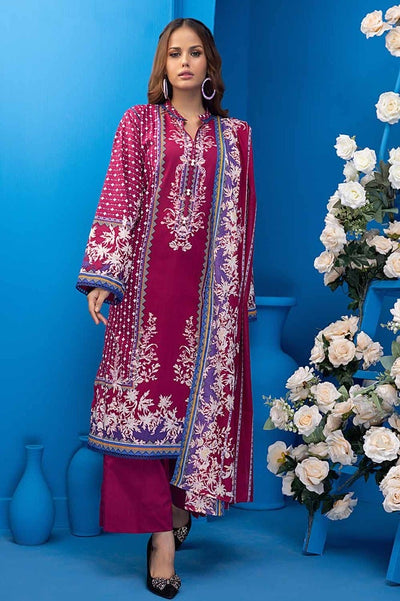 Gul Ahmed 3PC Unstitched Printed Lawn Suit CLP-32243 B