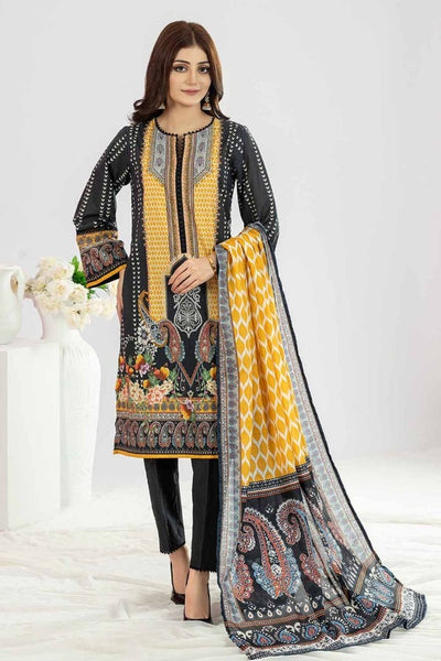 Gul Ahmed 3PC Unstitched Printed Lawn Suit CLP-32267