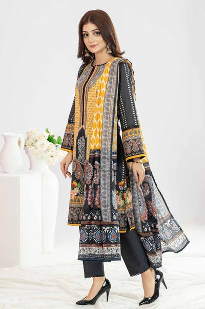 Gul Ahmed 3PC Unstitched Printed Lawn Suit CLP-32267