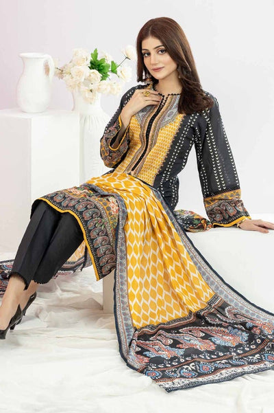 Gul Ahmed 3PC Unstitched Printed Lawn Suit CLP-32267