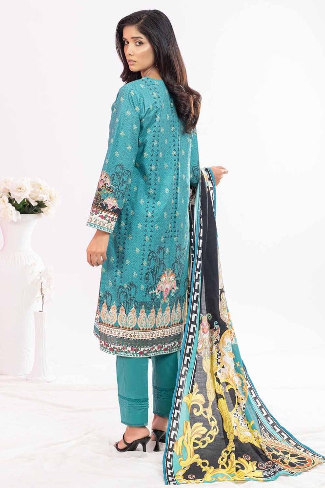 Gul Ahmed 3PC Unstitched Printed Lawn Suit CLP-32268