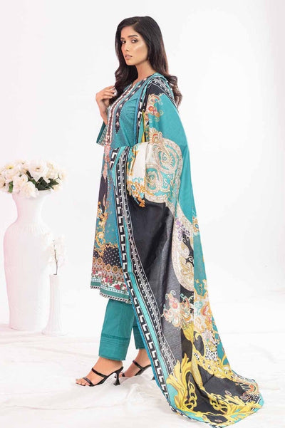 Gul Ahmed 3PC Unstitched Printed Lawn Suit CLP-32268