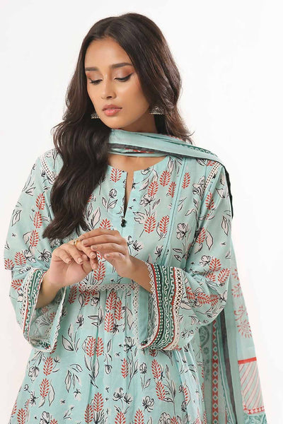 Gul Ahmed 3PC Unstitched Printed Lawn Suit CLP-32272 A