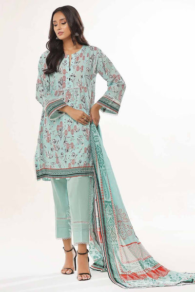 Gul Ahmed 3PC Unstitched Printed Lawn Suit CLP-32272 A