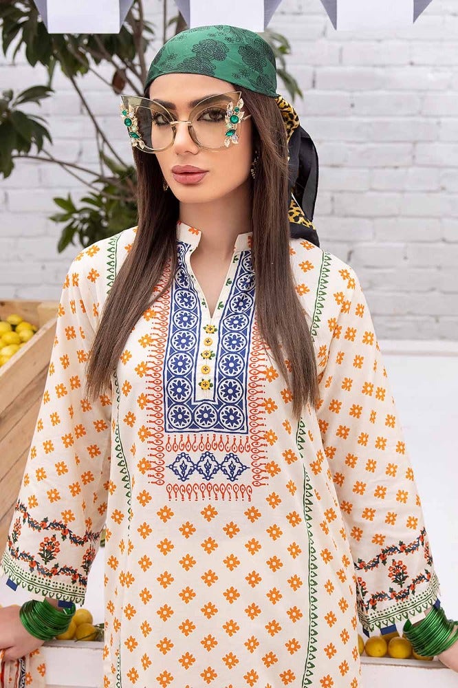 Gul Ahmed 3PC Unstitched Printed Lawn Suit CLP-32297 B
