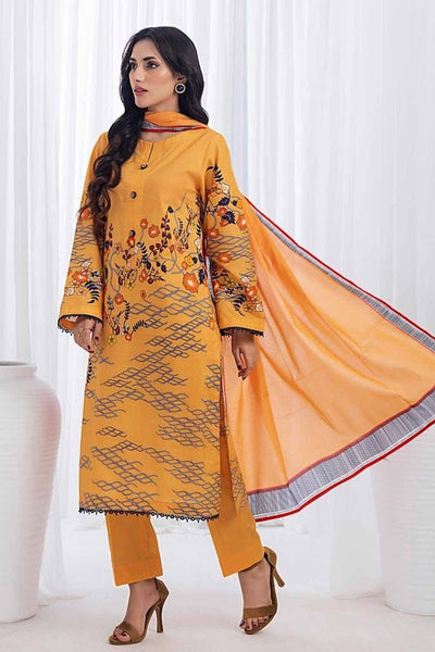 Gul Ahmed 3PC Unstitched Printed Lawn Suit CLP-32304