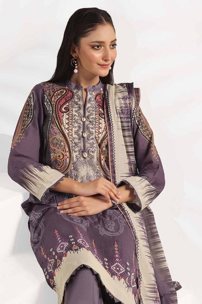 Gul Ahmed 3PC Unstitched Embroidered Printed Lawn Suit CLP-32312