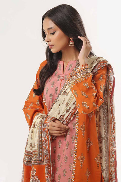 Gul Ahmed 3PC Unstitched Printed Lawn Suit CLP-32321 A