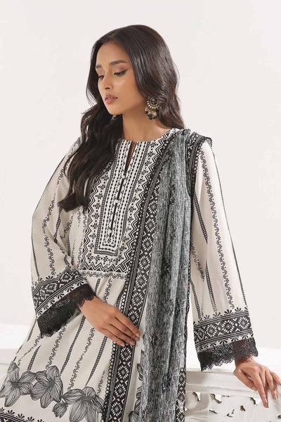 Gul Ahmed 3PC Unstitched Printed Lawn Suit CLP-42020 A