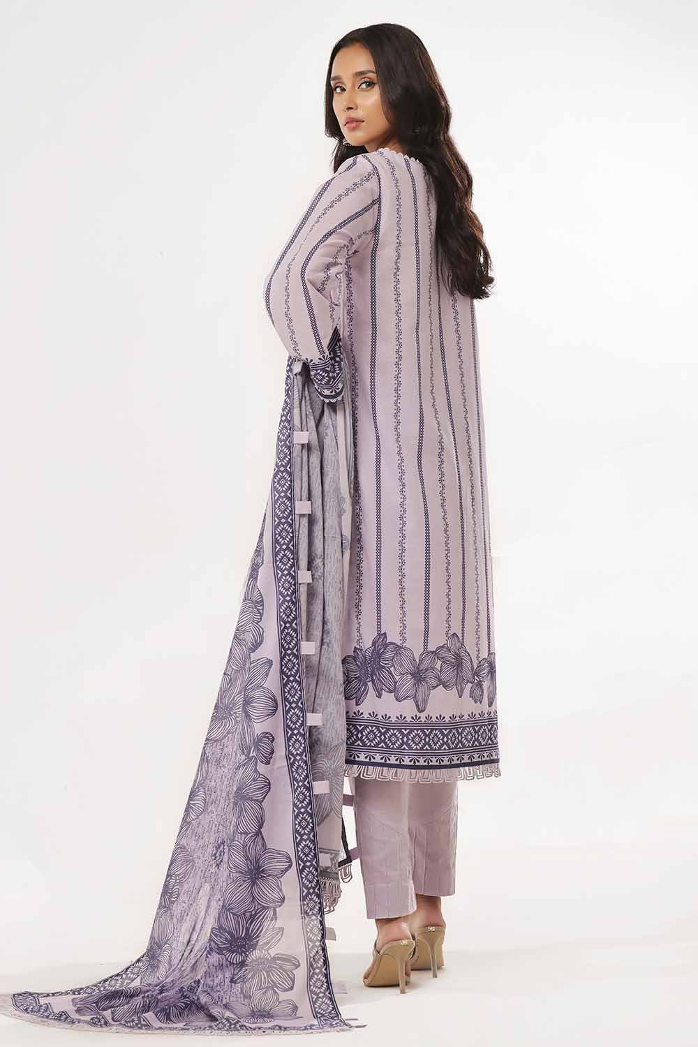 Gul Ahmed 3PC Unstitched Printed Lawn Suit CLP-42020 B
