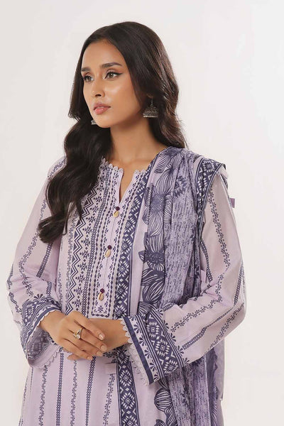 Gul Ahmed 3PC Unstitched Printed Lawn Suit CLP-42020 B