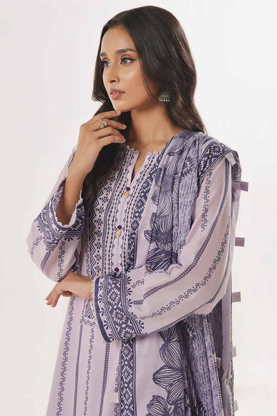 Gul Ahmed 3PC Unstitched Printed Lawn Suit CLP-42020 B