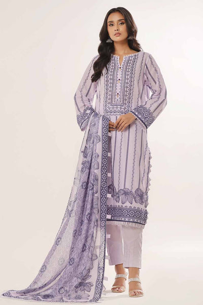Gul Ahmed 3PC Unstitched Printed Lawn Suit CLP-42020 B