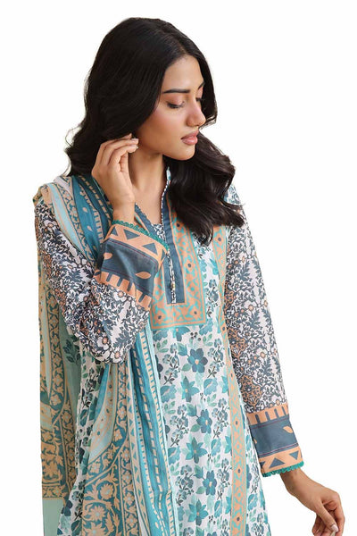 Gul Ahmed 3PC Unstitched Printed Lawn Suit CLP-42069