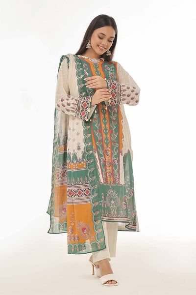 Gul Ahmed 3PC Unstitched Printed Lawn Suit CLP-42084