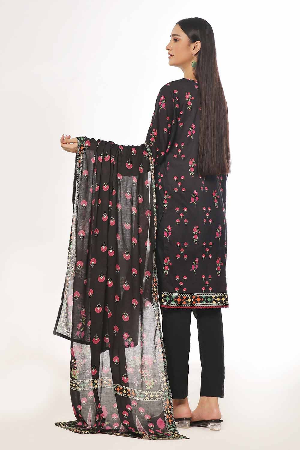 Gul Ahmed 3PC Unstitched Printed Lawn Suit CLP-42140