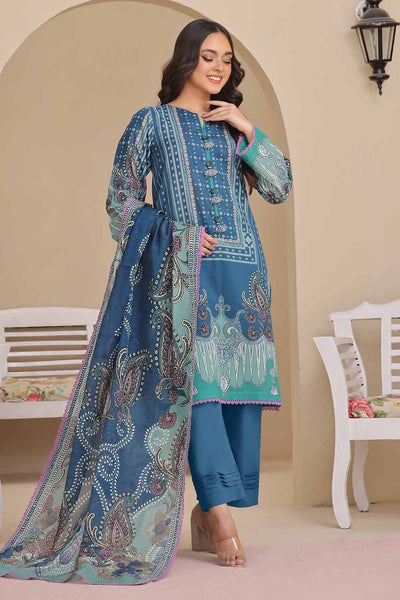 Gul Ahmed 3PC Unstitched Printed Lawn Suit CLP-42162