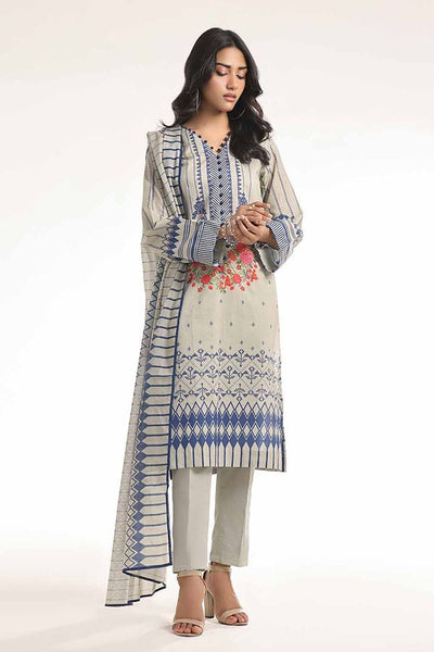 Gul Ahmed 3PC Unstitched Printed Lawn Suit CLP-42163