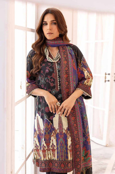 Gul Ahmed 3PC Digital Printed Khaddar Unstitched Suit with Cotton Net Dupatta CN-32029