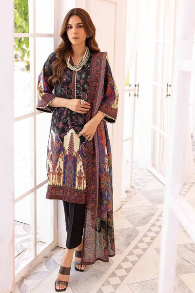 Gul Ahmed 3PC Digital Printed Khaddar Unstitched Suit with Cotton Net Dupatta CN-32029