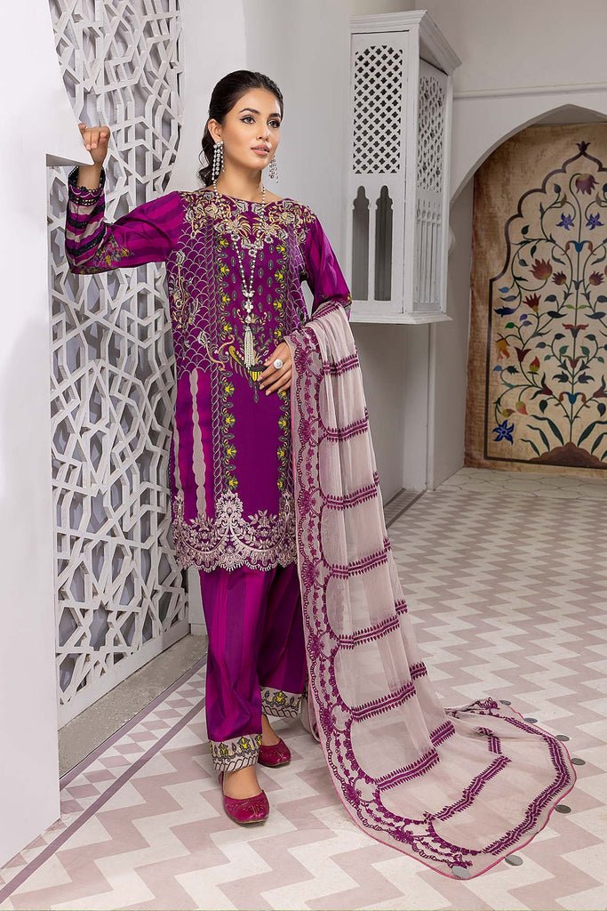 Charizma 3 Pc Stitched Embroidered Lawn CN22-19 B