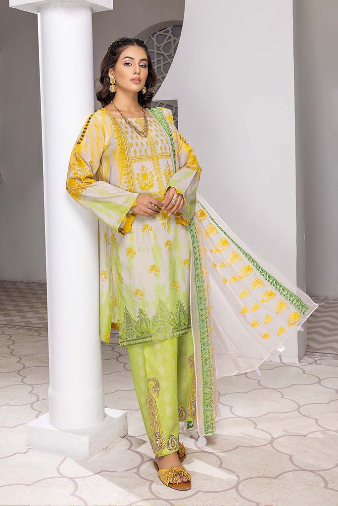 Charizma 3 Pc Stitched Embroidered Lawn CN22-23