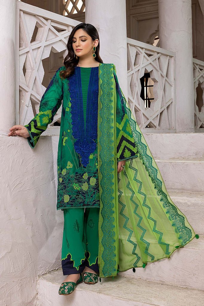 Charizma 3 Pc Stitched Embroidered Lawn CN22-27 A