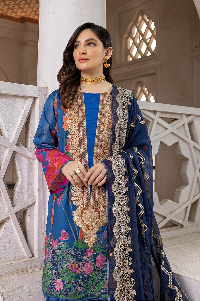 Charizma 3 Pc Stitched Embroidered Lawn CN22-27 B