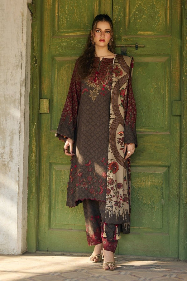 Charizma 3 Pc Unstitched Printed Linen Suit - CPW5-21