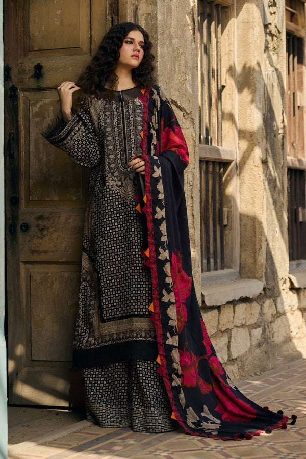 Charizma 3 Pc Unstitched Printed Linen Suit - CPW5-22
