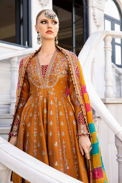 Maria. B 03 Piece Unstitched Embroidered Cotton Satin Suit - CST-812