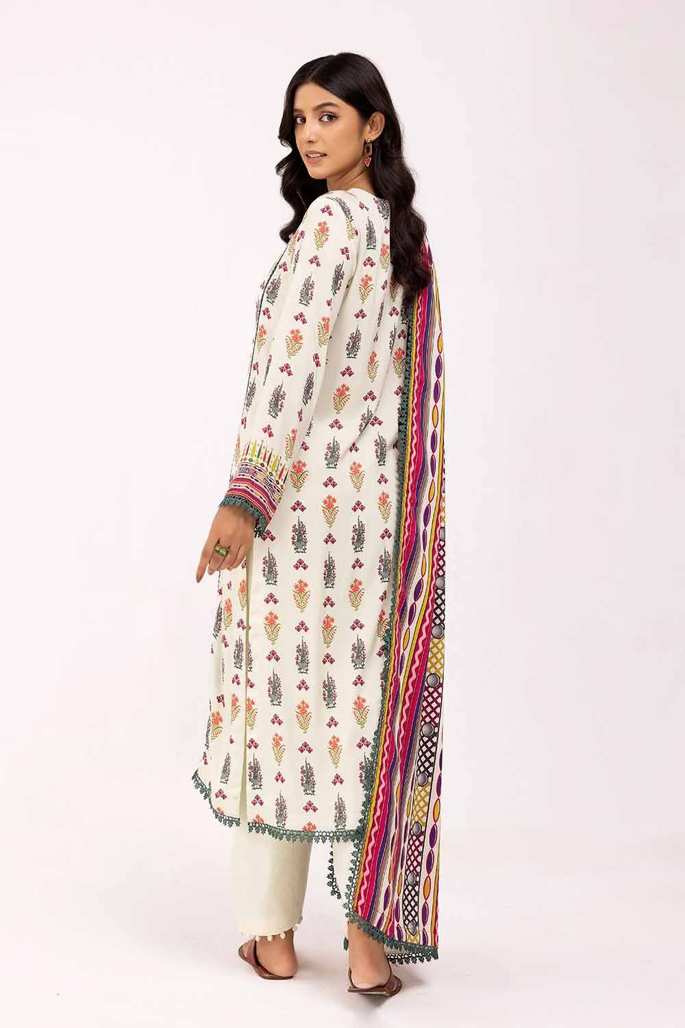 Gul Ahmed 3PC Unstitched Printed Cotail Suit CV-42001