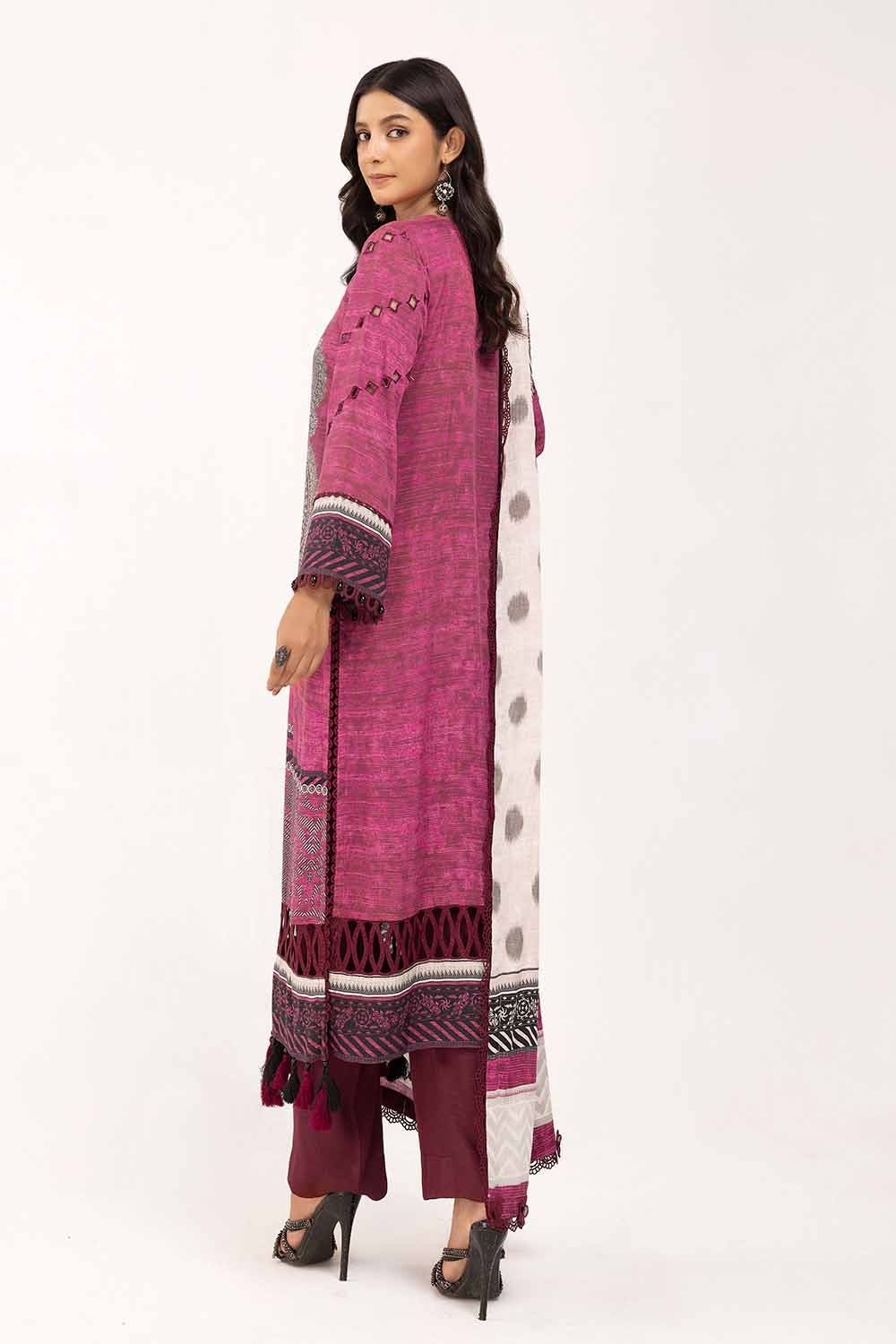 Gul Ahmed 3PC Unstitched Printed Cotail Suit CV-42004