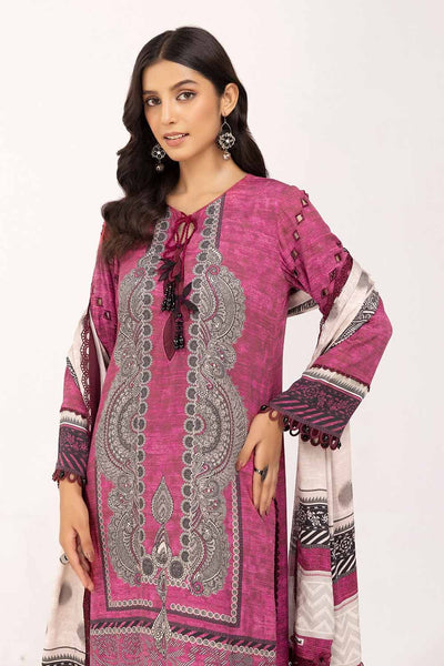 Gul Ahmed 3PC Unstitched Printed Cotail Suit CV-42004