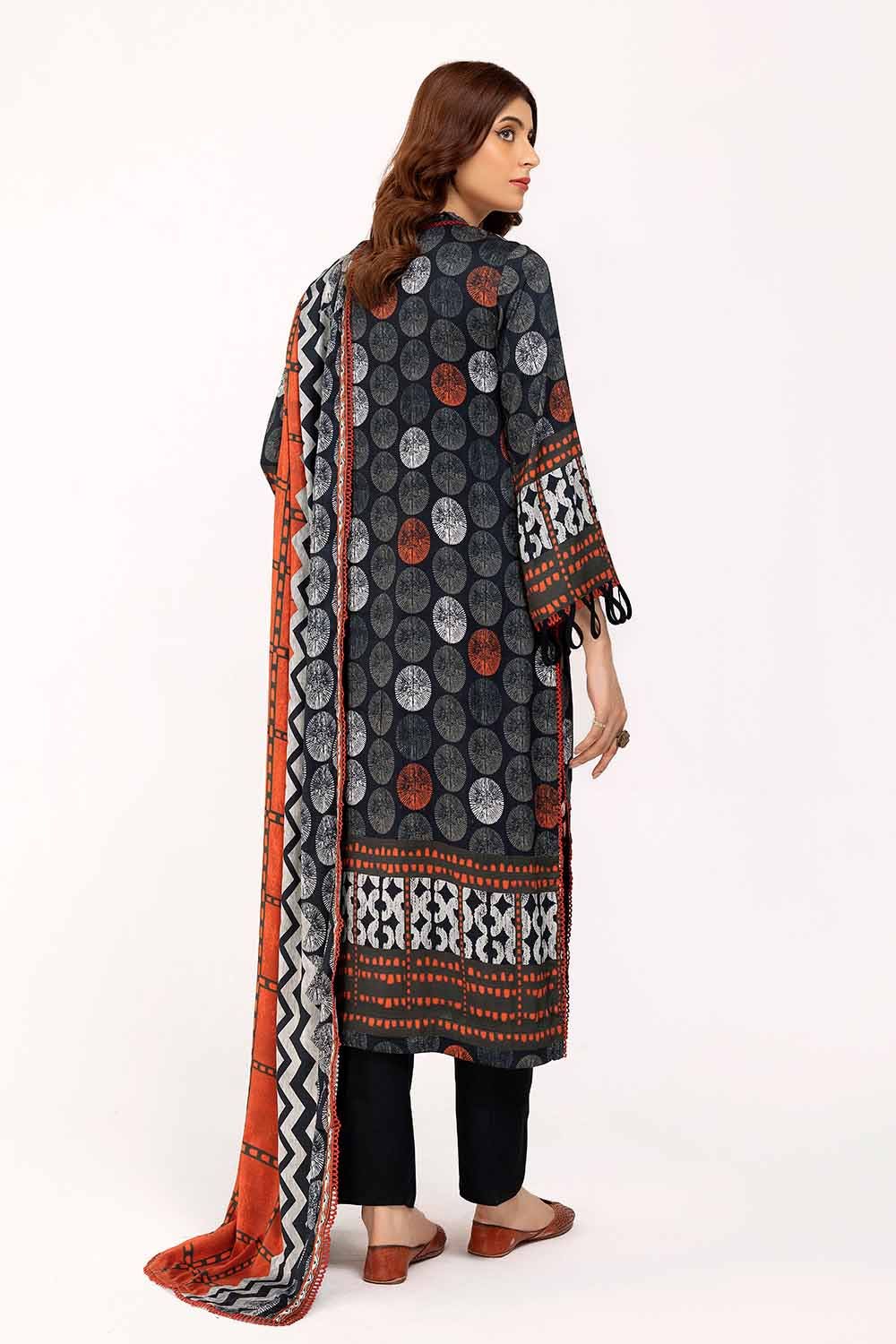 Gul Ahmed 3PC Unstitched Printed Cotail Suit CV-42006